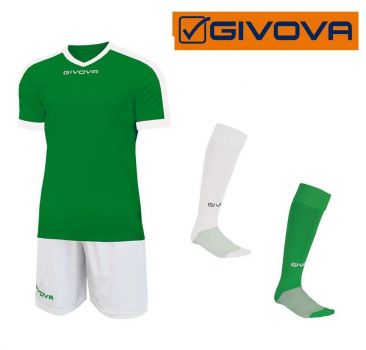Givova Trikot Komplett-Set Revolution grün-weiß